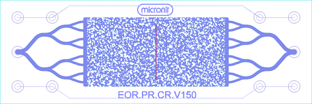 EOR Physical Rock with 150µm vertical crack