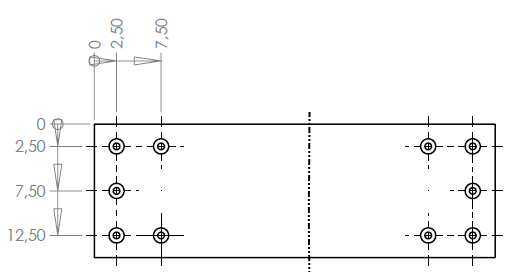 10 hole chip layout